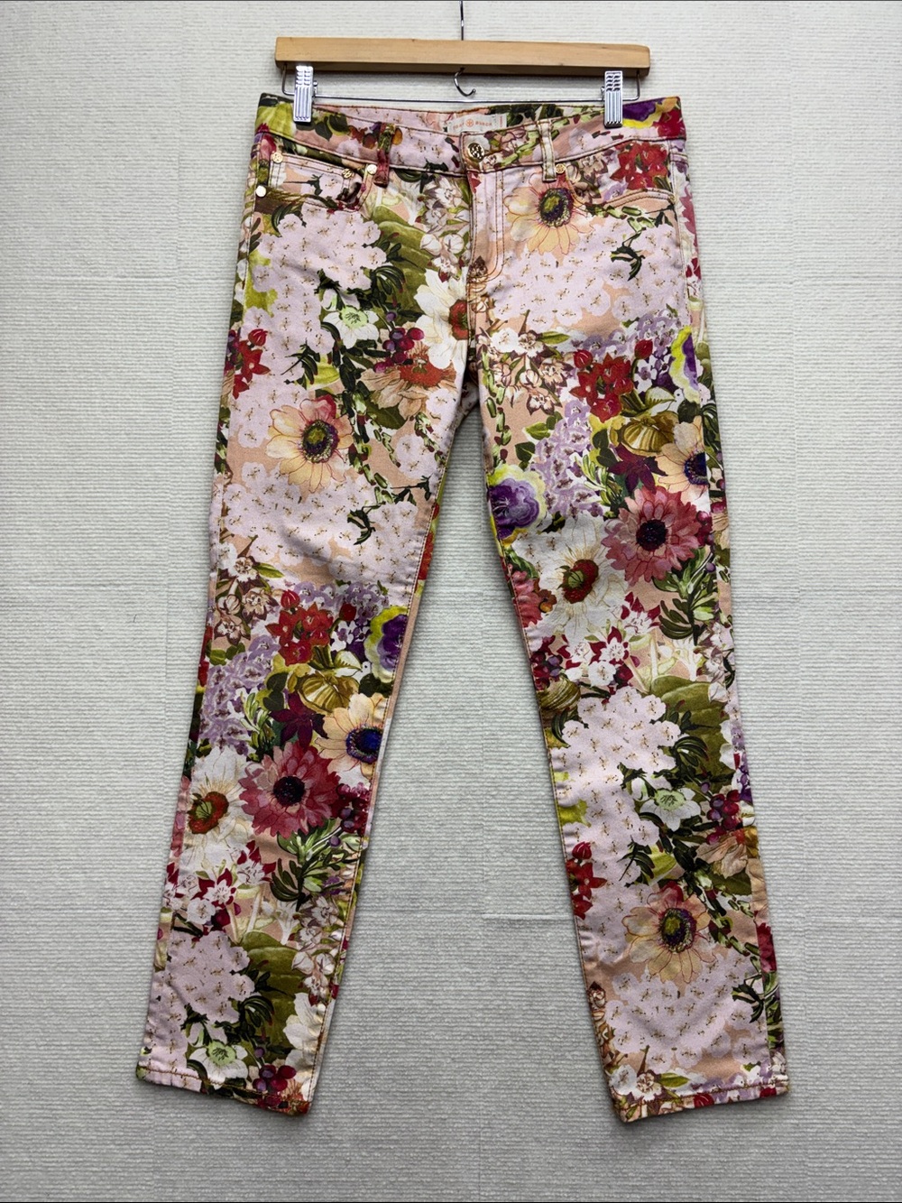 Tory Burch | super skinny jean 29 Floral Print Slim Women’s Jeans